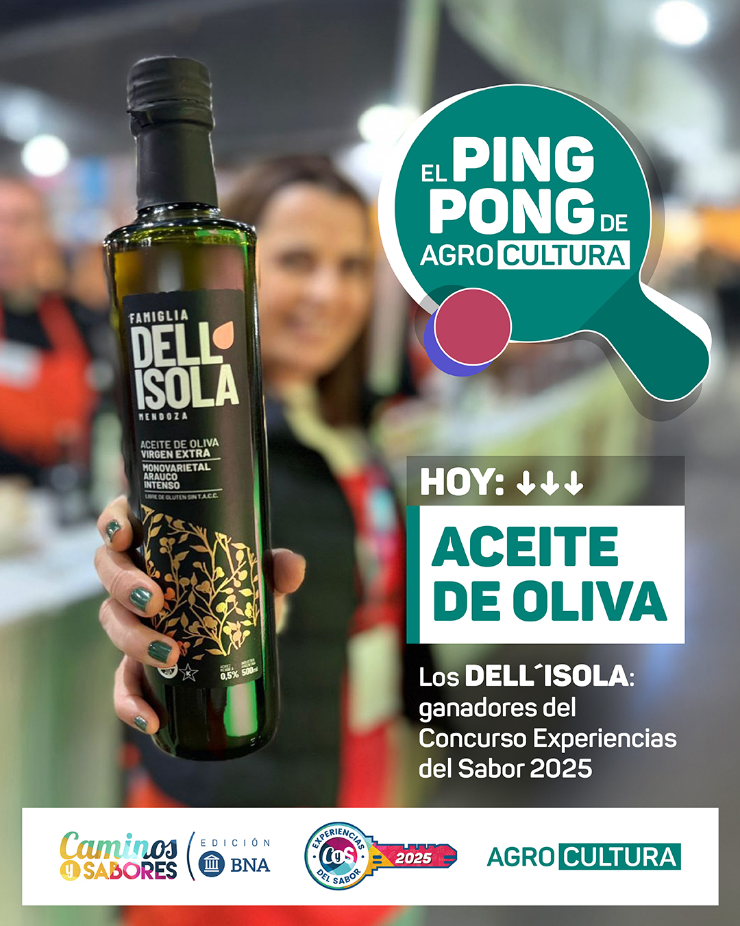 Aceite de Oliva Dell isola ganadores del concurso experiencias del sabor de caminos y sabores 2025